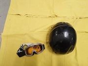Kask i okulary narciarskie