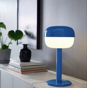 Ikea Blasverk lampa stołowa niebieska 4,5 W E14