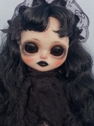 blythe lalka goth pullip dal byul ooak custom repaint
