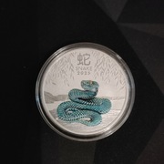 Rok Węża 1oz kolorowy wąż year of the snake
