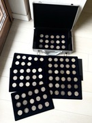 5 franków 83 szt Francja srebrne monety 5 lirów Napoleon Leopold Herkules