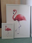 Dla miłośniczki flamingów: 2 obrazy Ikea + gratisy flamingowe ;-)