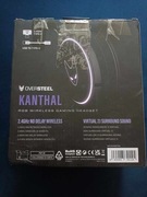 Bezprzewodowe słuchawki gamingowe z mikrofonem i RGB OverSteel powystawowe