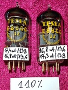 2 x 6922 E88CC Tesla  Gold Gain 110% dla NOS