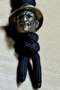 Zawieszka do noża EDC kluczy z mosiężnym koralikiem Freddy Kruger