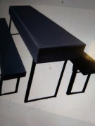 Zestaw pokrowiec na ławkę i stół ogrodowy 2x40x200 1x60x200 cm