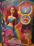 Lalka barbie syrenka świecący ogon