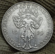 5 MAREK Z 1929 R.  1000 LAT MIŚNI , SREBRO . ORYGINAŁ ,waga 24,98 gram