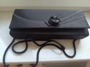 Torebka czarna, kopertowa