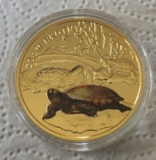 Numizmat Symbole Przyrody, Żółw Błotny, certyfikat, książeczka