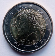 WŁOCHY 2022 2 EURO OBIEGOWE  MENNICZE !!!!!!!!!!!!!