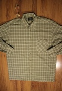 Koszula OS Trachten r. L 41/42 zielona męska w kratkę dł rękaw 