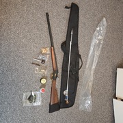 Karabin czarnoprochowy Rolling Block Saguaro kal 45