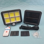 Lampa Solarna LED COB z Czujnikiem Ruchu i Zmierzchu | Panel 5m | Nowa