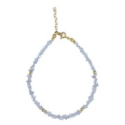 Bransoletka kryształ górski Herkimer srebro pr.925