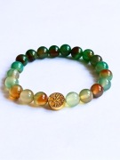 Bransoletka z Agatu Zielonego i Hematytu Drzewko Życia | NaKra Jewelry