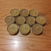 Świeczka tealight z wosku pszczelego - zestaw 10 szt.