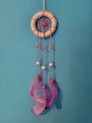 Fioletowo-różowy łapacz snów