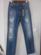 JEANSY CALVIN KLEIN DAMSKIE STRAIGHT BEZ DZIUR Z METKĄ 29/32