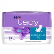 Wkładki urologiczne SENI LADY EXTRA PLUS 15 szt. chłonność 4,5/6