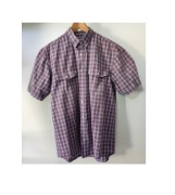 przewiewna bawełniana koszula z krótki rękaw kołnierzyk zapinana