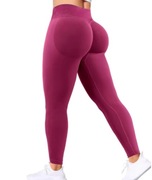 Bezszwowe spodnie damskie z wysoką talią fitness