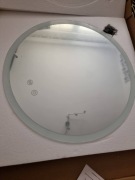 Nowe Lustro LED 50 cm Okrągłe | Anty-para | Dotykowe | 3 Barwy Światła