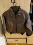 Skóra kurtka brąz M