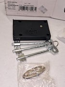 Zamek wierzchni na klucz dwupiórowy do drzwi metalowych METALPLAST czarny 