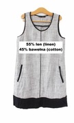 Lniana sukienka na lato len bawełna sukienka vintage plus size