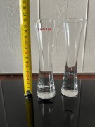 Dwa wysokie kieliszki do wódki nalewki Chopin