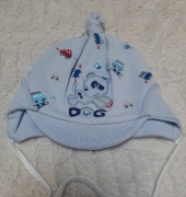 Czapka bawełniana z wiązaniem. Rozmiar 36