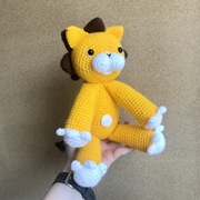 Pluszak lew na szydełku