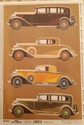 Papier decoupage A4 auta, samochody 