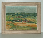 Stary obraz Pejzaż Góry sygnowany 1950