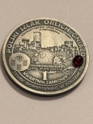 Ogrodzieniec. Szlak Orlich Gniazd. Mosiądz srebrzony. Fi 32 mm. Gyges