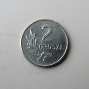 50 # 2 gr grosze 1949 od 20 zł destrukt coś pękło w tłoku nadlew na lit A