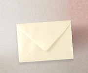 kremowe koperty C6, ozdobne koperty ecru, ivory koperty 16,2 x 11,4 cm