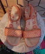 Sandały sandaly Clarks kauczuk miekka skóra 40 