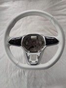 Kierownica skórzana biała Volkswagen ID3 ID4 ID5 ID Buzz dotykowa 10A419089