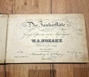 MOZART Czarodziejski Flet NUTY XIXw. BRESLAU Unikat