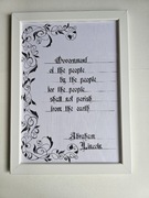 Obraz z napisami – Cytat – Ręcznie wykonany – 21x30