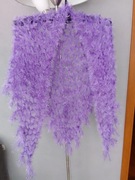 Chusta ażurowa lila