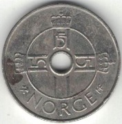 Norwegia 1 korona krone 2003 - 21 mm