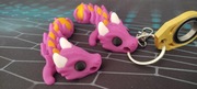 Breloczek dla dzieci Flexi Orb Dragon Tadling Keychain i Keyrambit druk 3D.