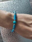 Bransoletka z kamienia naturalnego turkusu