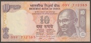 Indie 10 rupees - Mahatma Gandhi - stan bankowy UNC 
