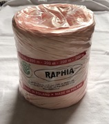 Rafia syntetyczna w motku 200m jasnoróżowa różowa wstążka tasiemka pakowani