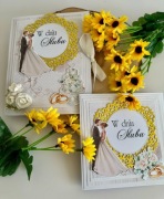 Pamiątka Ślubna (kartka+album) ręcznie robione