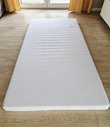 Materac piankowy z pianki z gąbki 110 cm x 200 cm x 8 cm nakładka 8 cm